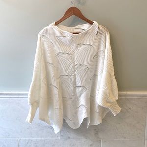 Oversized crochet sweater
